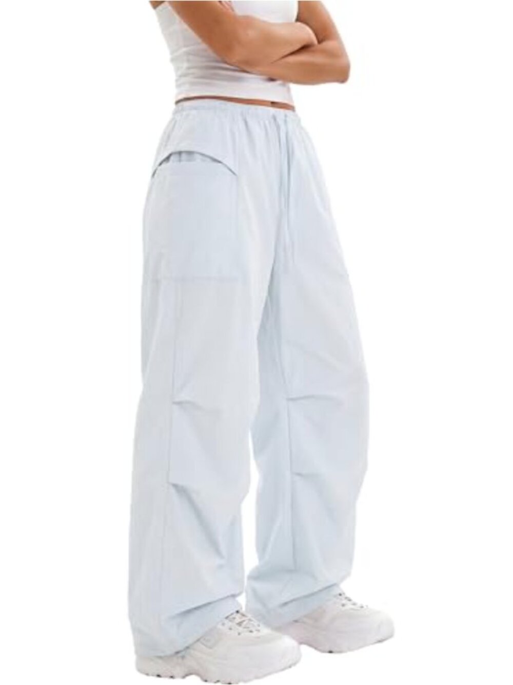 Baggy Cargo Pants Wide Leg Low Rise Y2K Streetwear